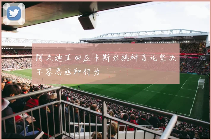 阿夫迪亚回应卡斯尔挑衅言论坚决不容忍这种行为